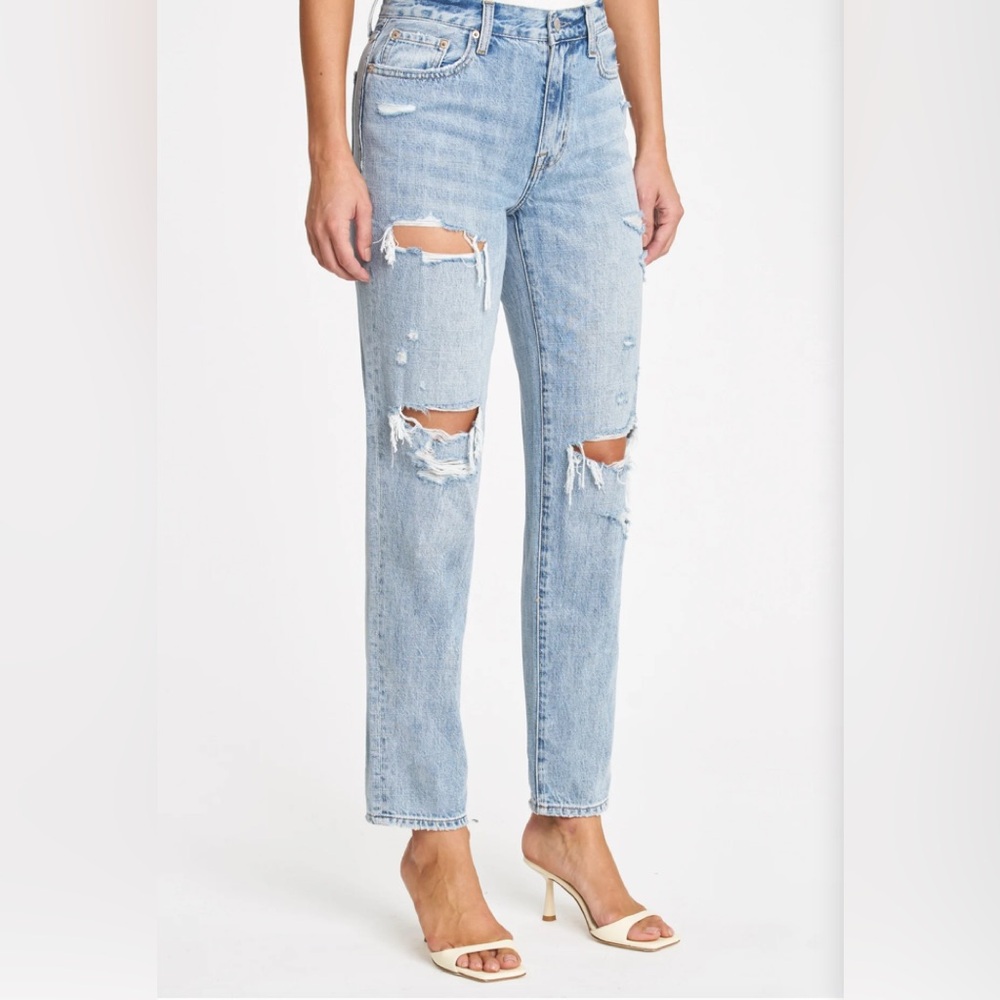PRESLEY HIGH RISE RELAXED ROLLER - WINK DISTRESSED Size 26 - Picture 7 of 7